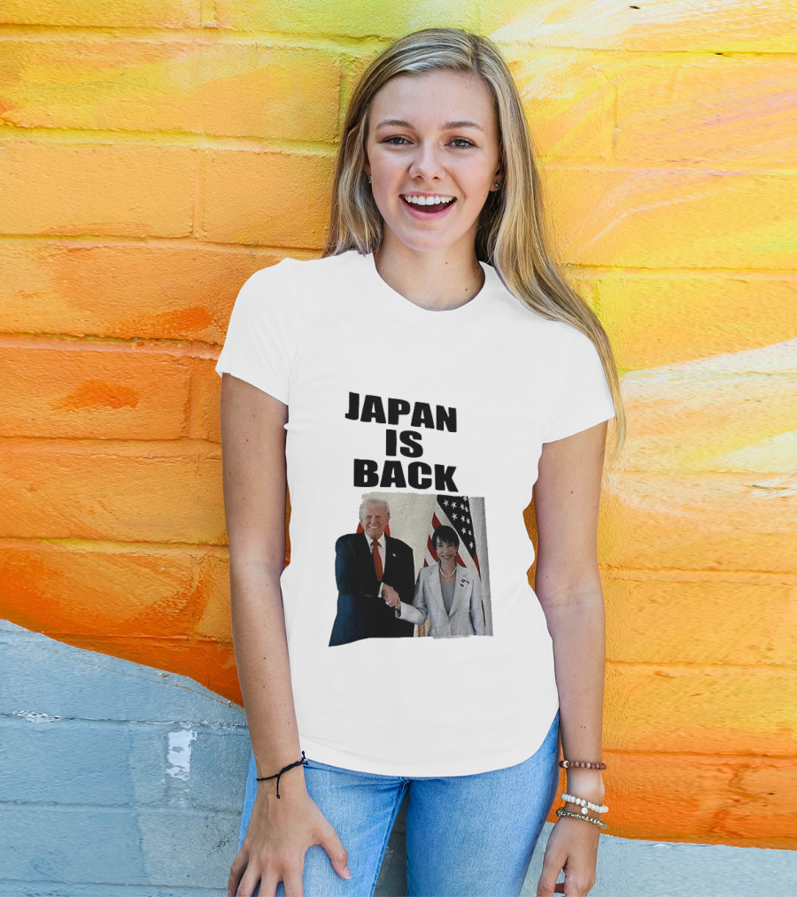 Japan Is Back Trump Political Image With Flags T-Shirt