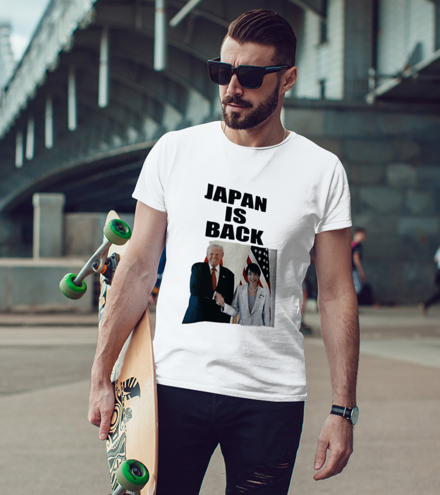 Japan Is Back Trump Political Image With Flags T-Shirt