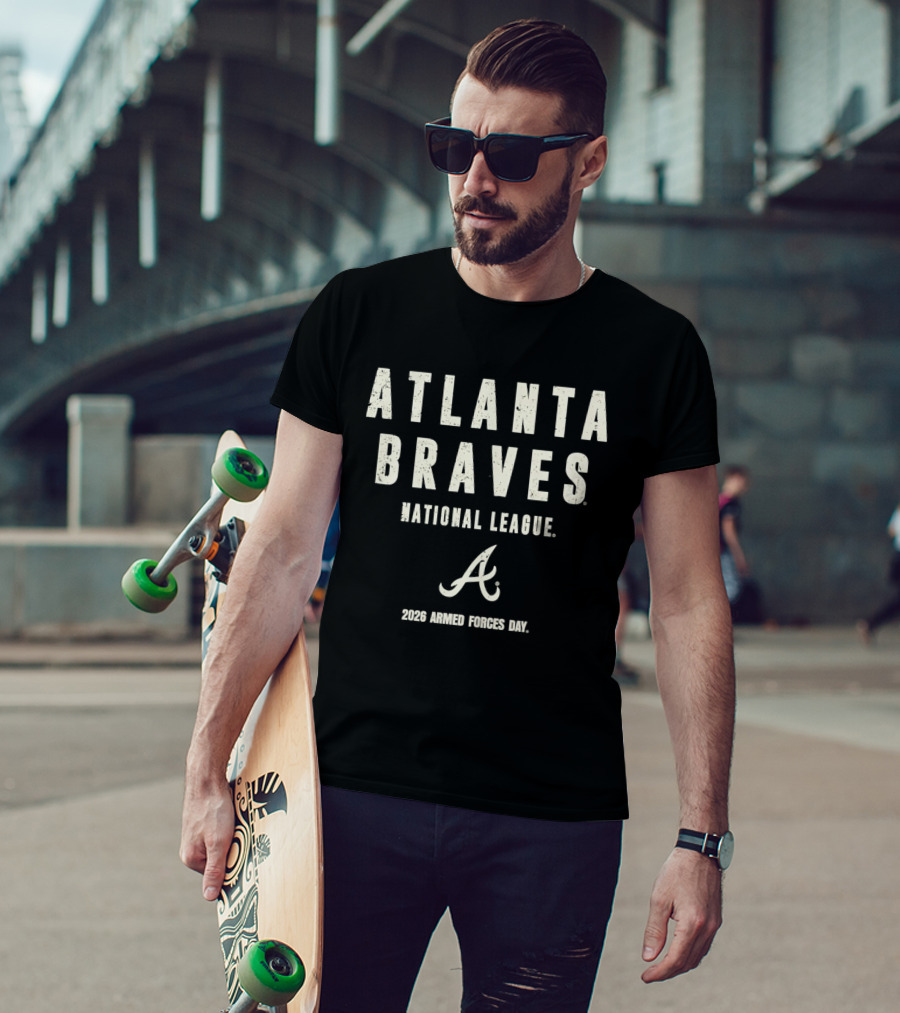 Atlanta Braves National League 2026 Armed Forces Day T-Shirt