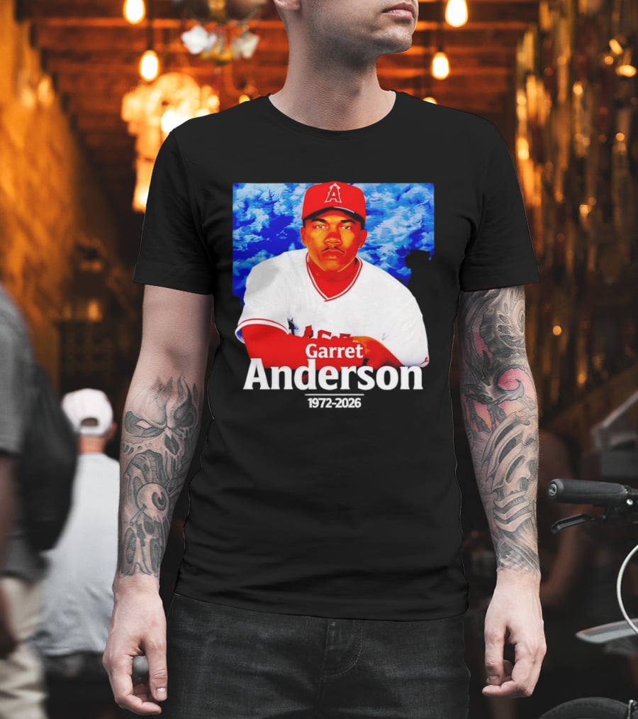 Garret Anderson Angels Tribute Baseball Legend 1972 2026 T-Shirt