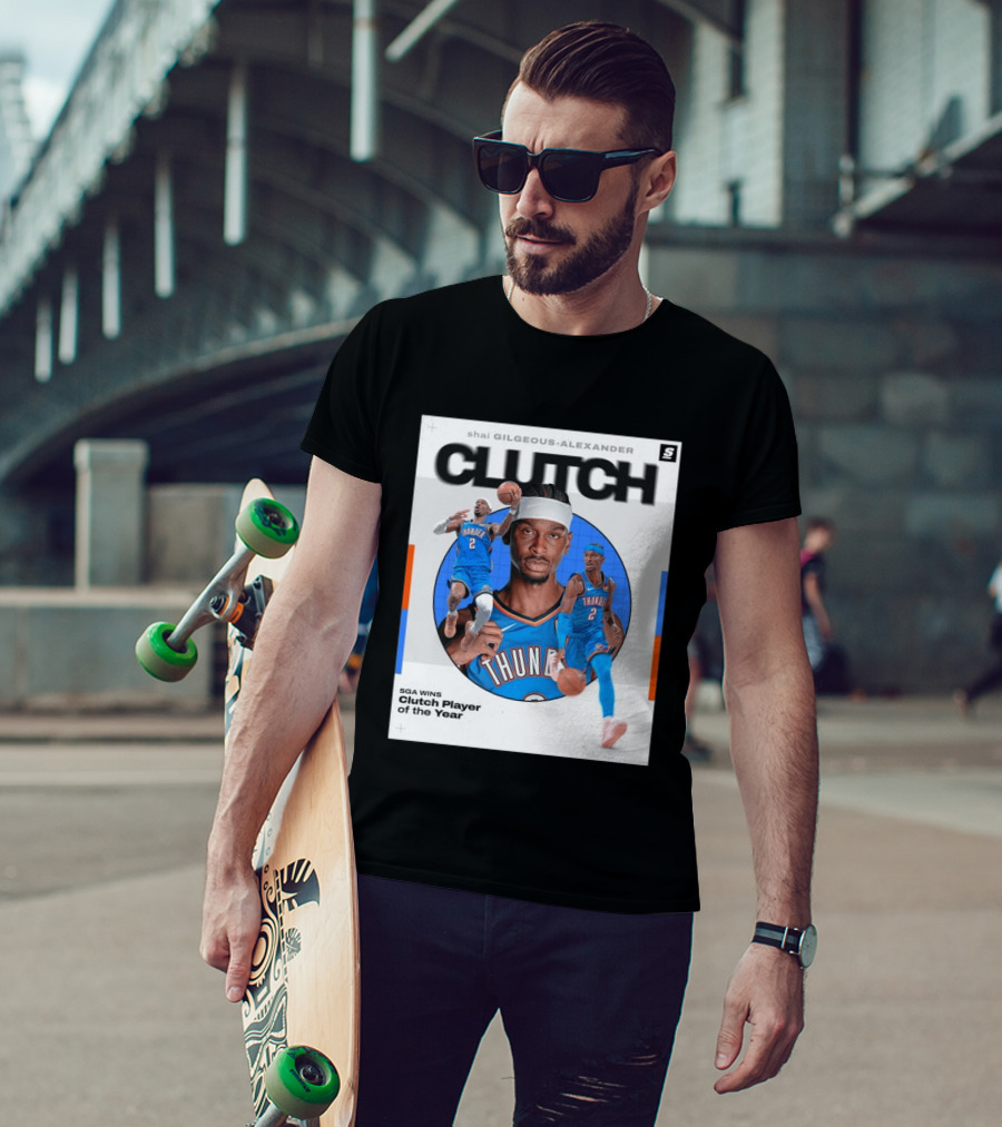 Shai Gilgeous Alexander Clutch Player Of The Year SGA Wins Thunder NBA T-Shirt