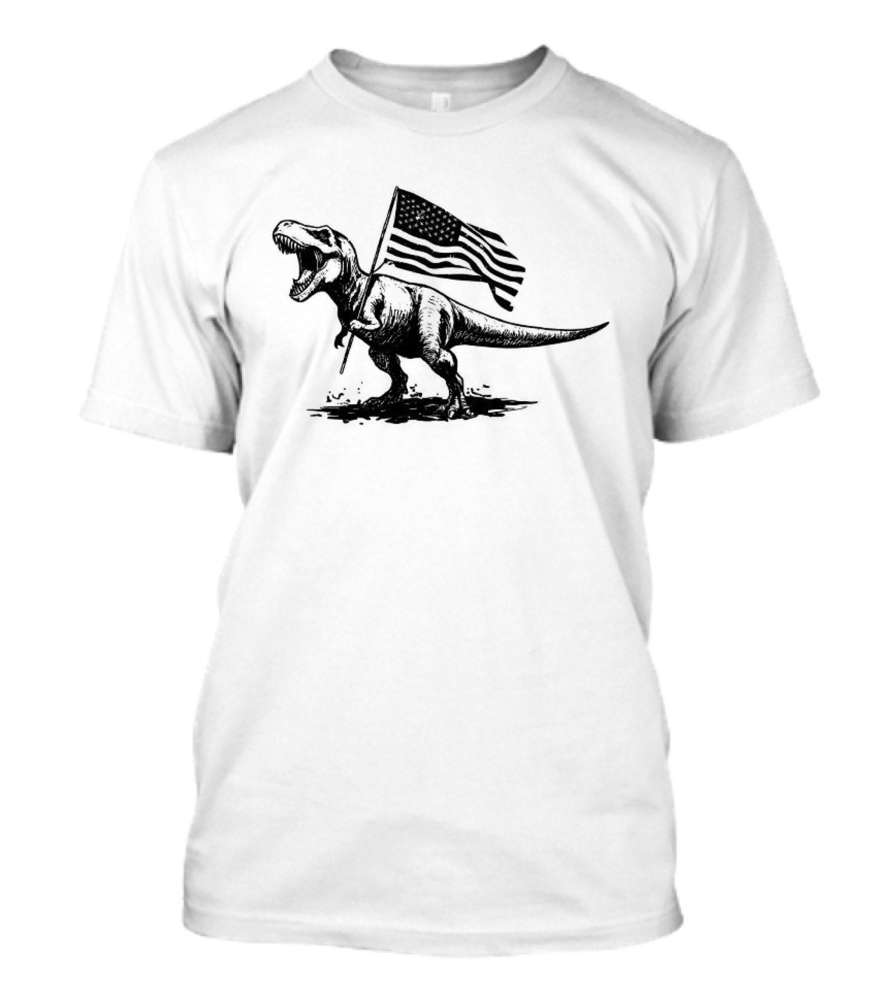 American Rex Holding USA Flag T-Shirt