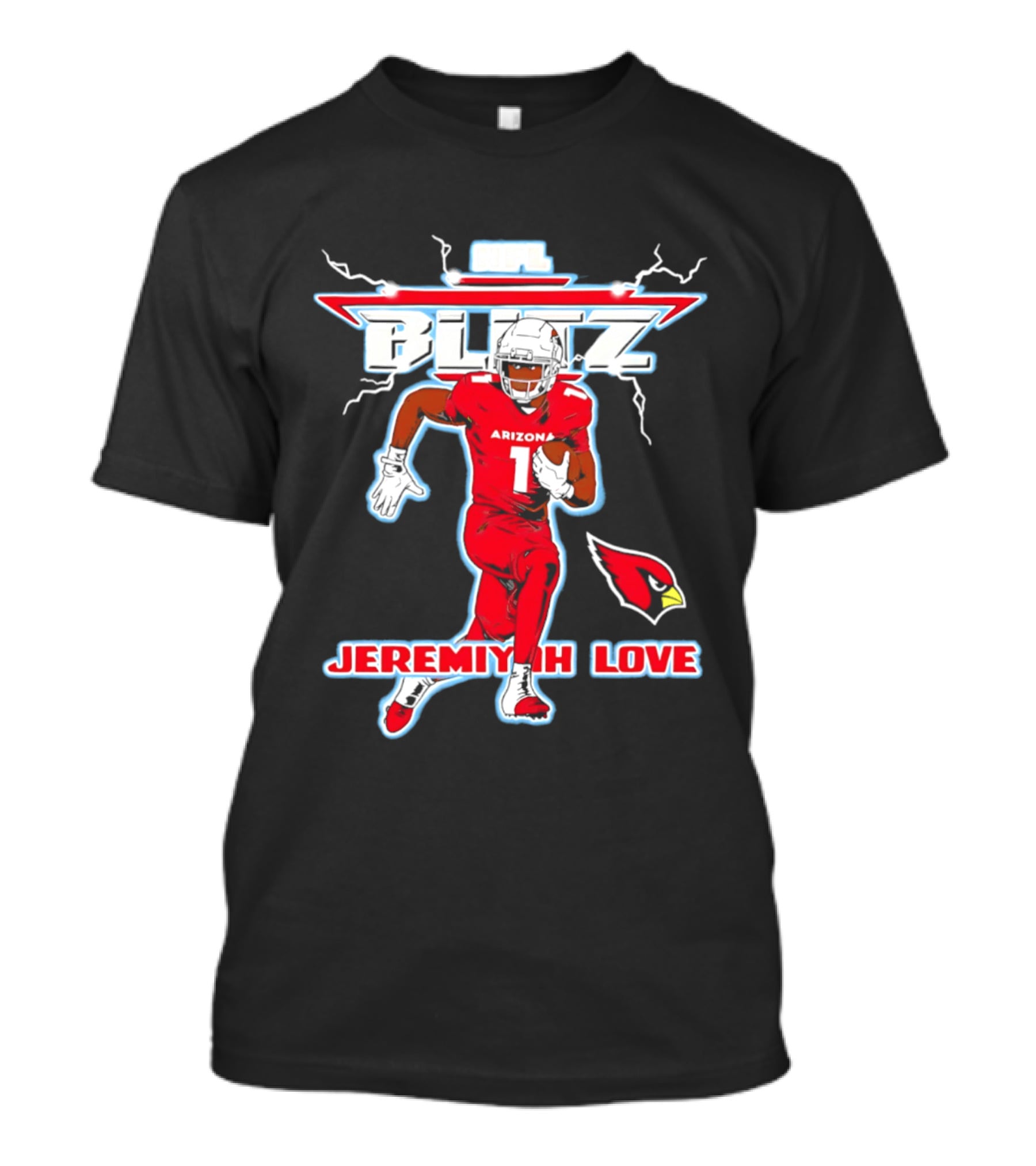 Arizona Cardinals Jeremiyah Love NFL Blitz 2026 T-Shirt