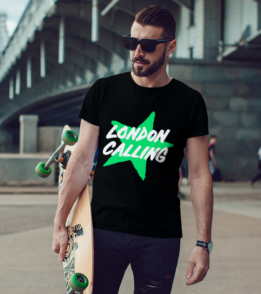 Dallas Stars London Calling The Clash Hockey Star T-Shirt