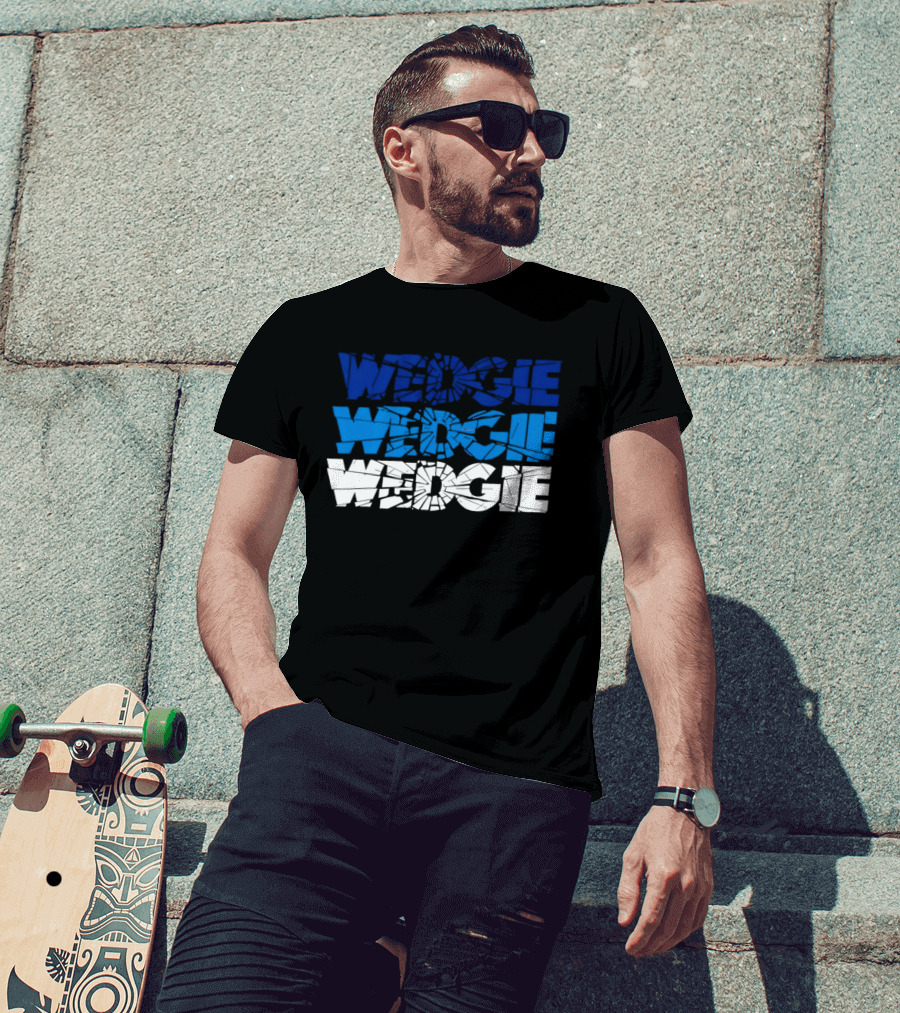 Scott Wedgewood Colorado Avalanche NHL Wedgie Chant Shattered Glass Wedge Wedgie T-Shirt