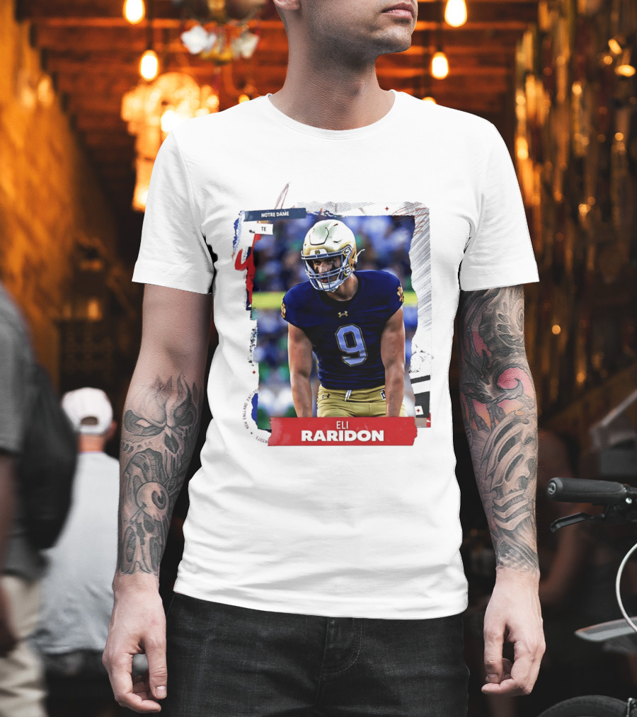Notre Dame Tight End Eli Raridon 2206 Draft Prospect T-Shirt