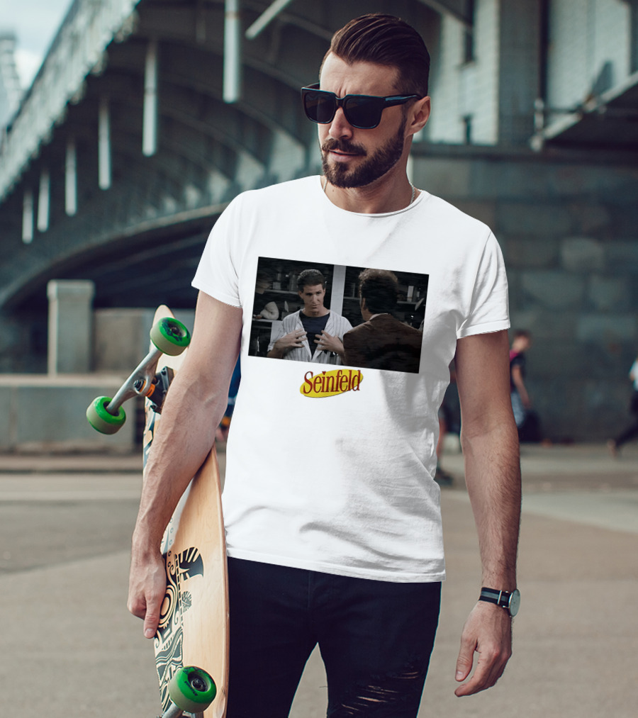 Seinfeld Kramer O'Neill Yankees Crossover Scene T-Shirt