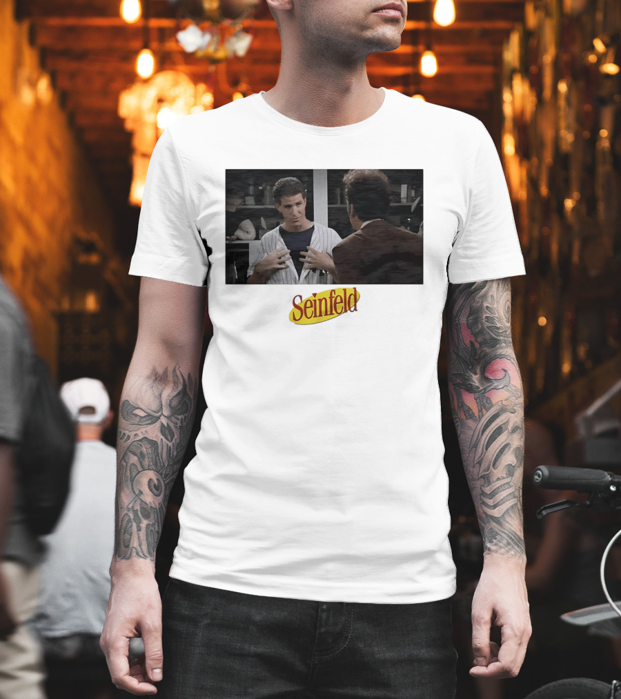 Seinfeld Kramer O'Neill Yankees Crossover Scene T-Shirt