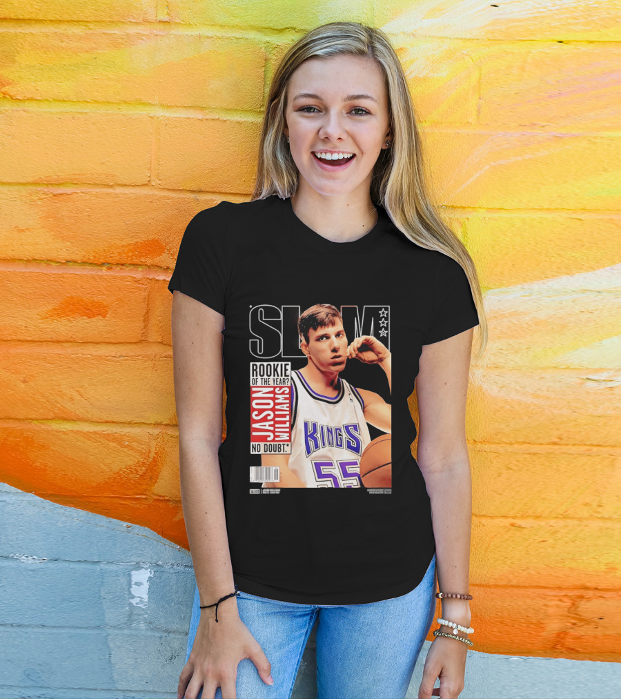Jason Williams Rookie Of The Year No Doubt Sacramento Kings Slam Cover NBA T-Shirt