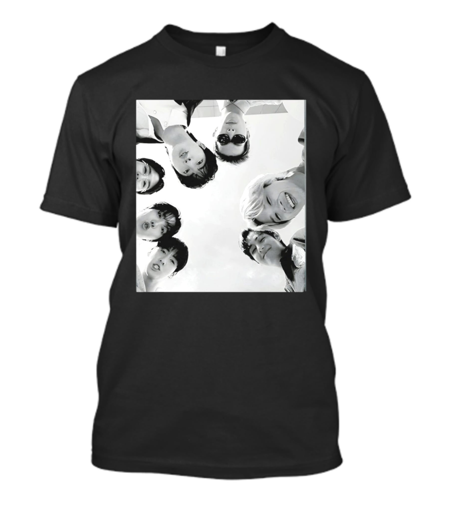 BTS Arirang World Tour Kpop 2026 Group Photo Black And White Aesthetic T-Shirt