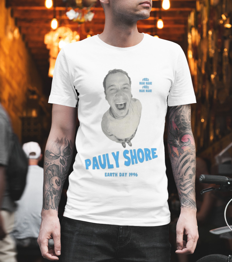Pauly Shore Free Mahi Mahi Earth Day 1996 T-Shirt