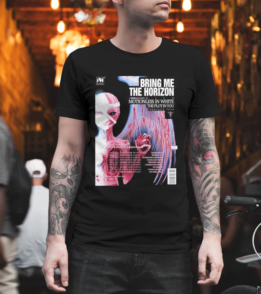 Bring Me The Horizon The Third Ascension Program Fall Tour 2026 Canada Dates T-Shirt