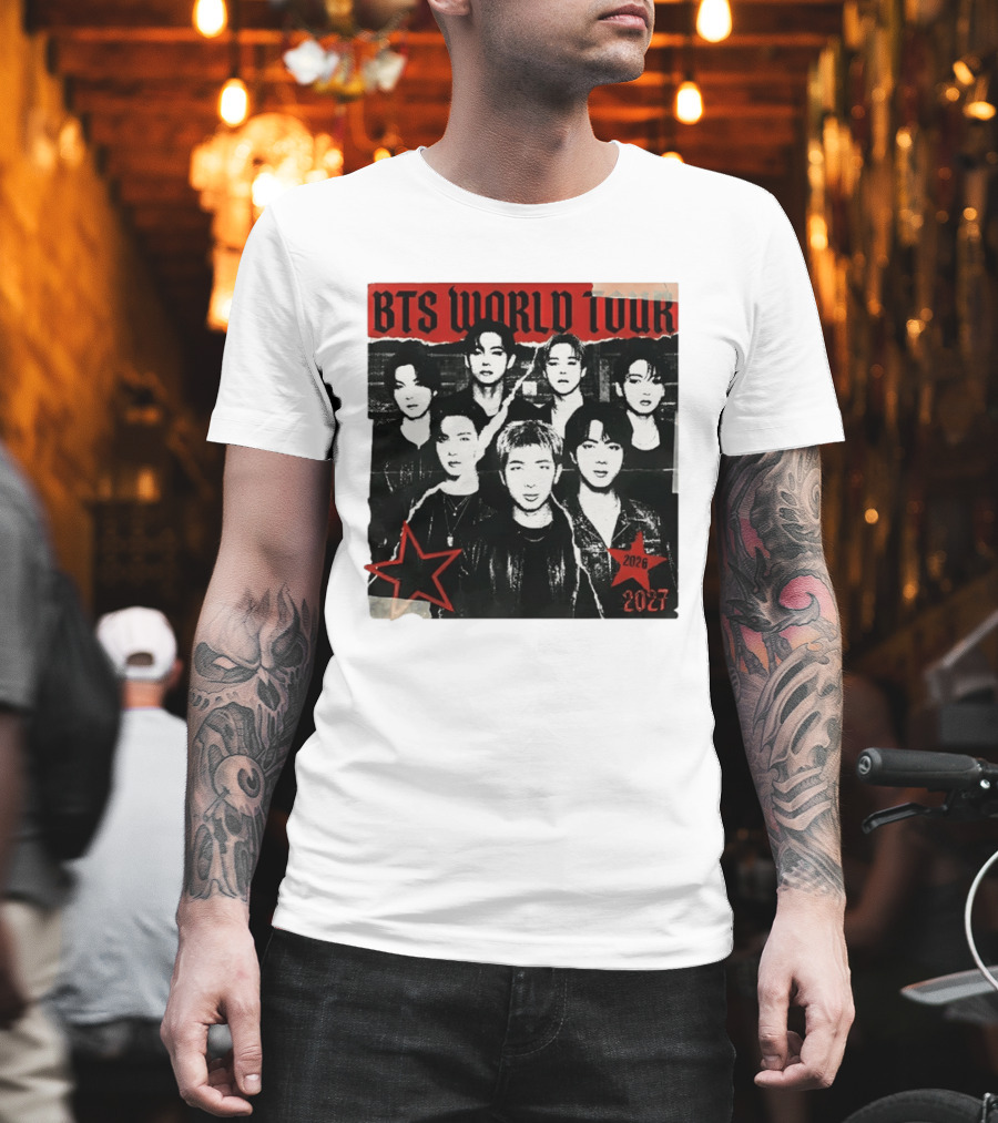 BTS World Tour 2026 2027 Arirang Concert Bangtan Sonyeondan Tour T-Shirt