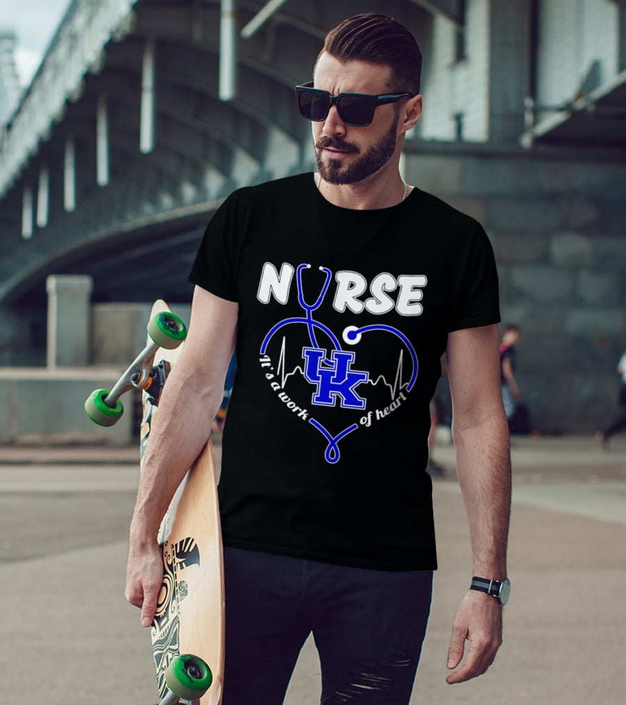 Nurse Kentucky Wildcats It's A Work Of Heart 2026 T-Shirt