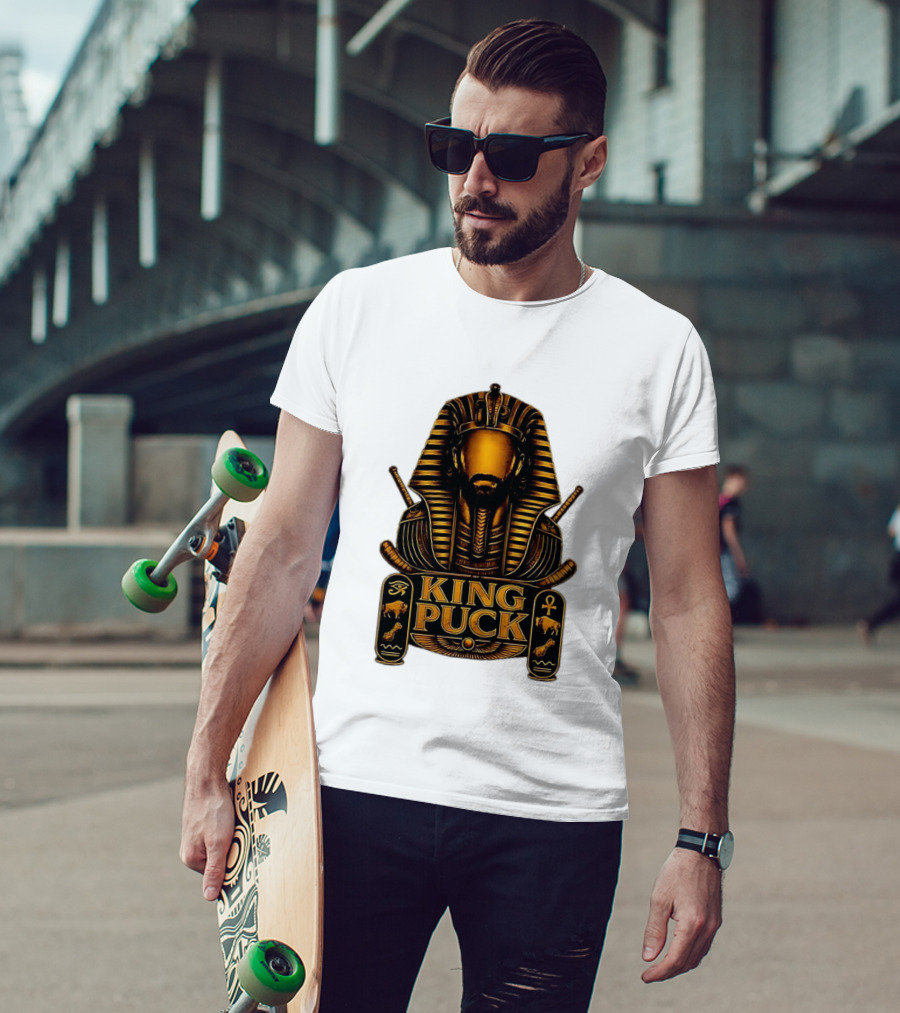King Puck Pharaoh Buffalo Sabres Egyptian Hockey T-Shirt