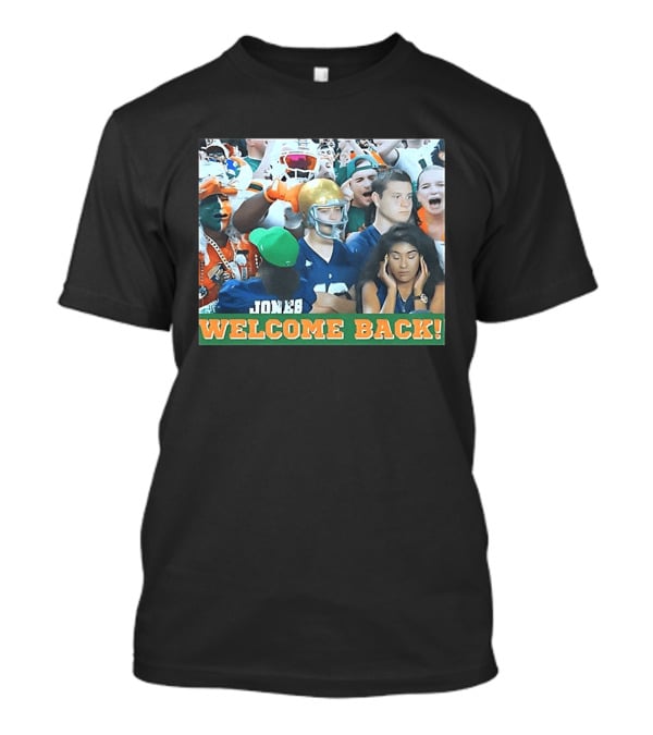 Miami Hurricanes Welcome Back Photo Crowd Scene T-Shirt