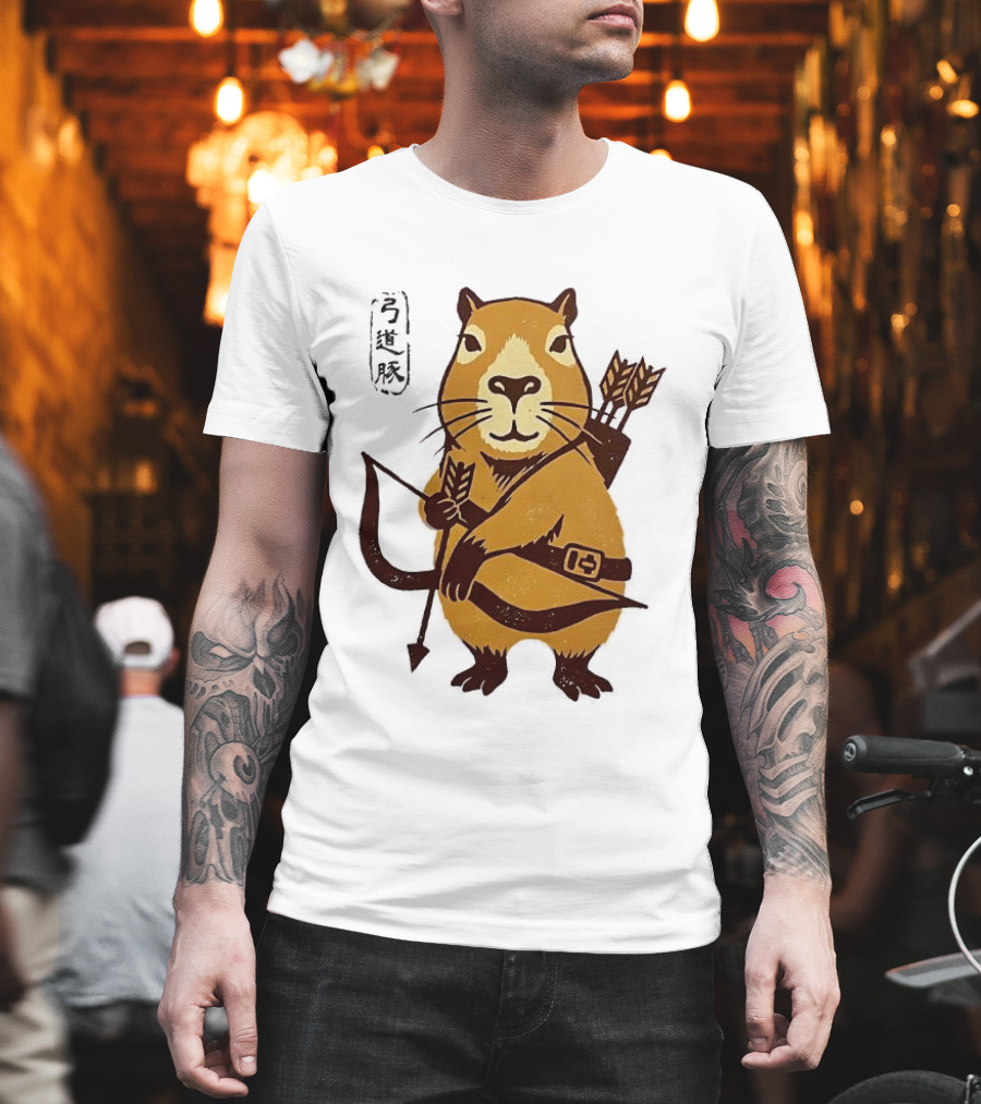 Capybara Archer Target Chill Classical Japanese T-Shirt
