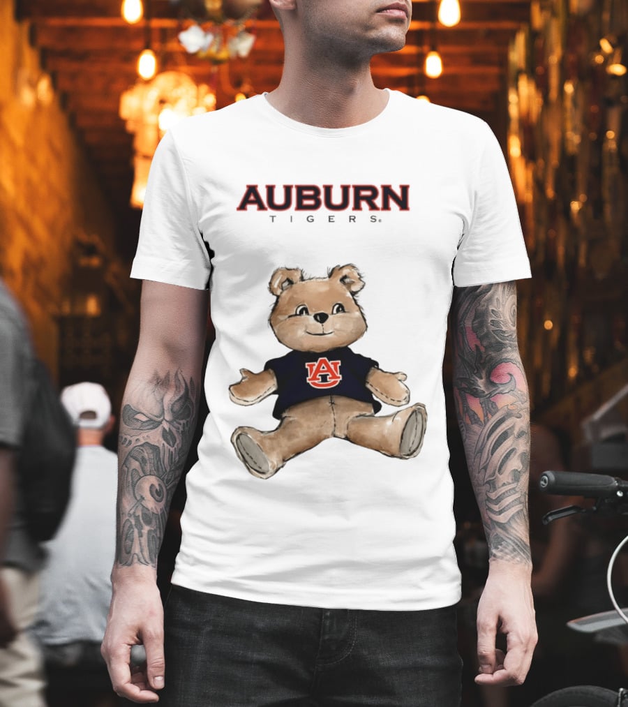 Auburn Tigers Teddy Bear AU Classic Cartoon T-Shirt