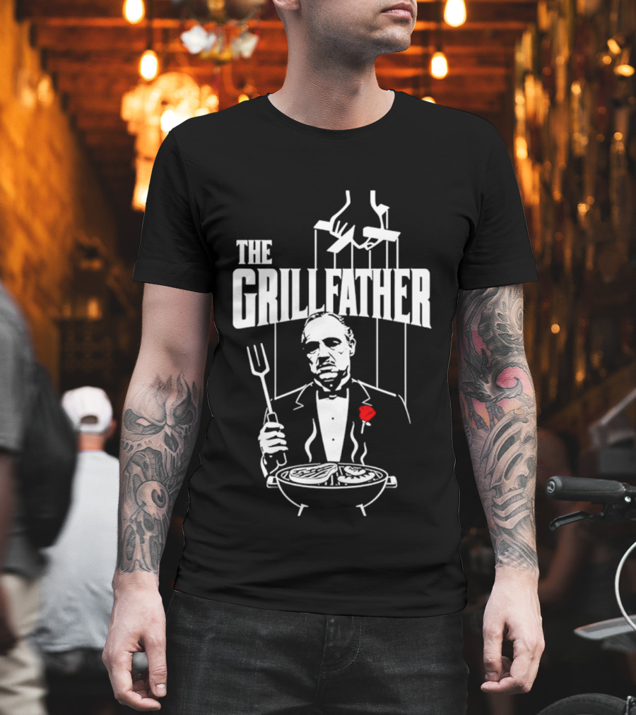 The Grillfather BBQ Cooking Humor T-Shirt
