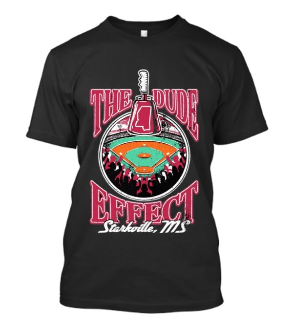 Mississippi State Bulldogs The Dude Effect Starkville MS Baseball Stadium Scene T-Shirt