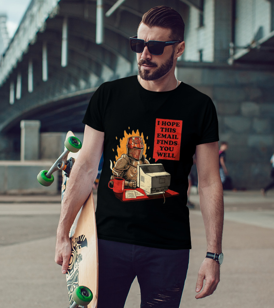 Officer Knight I Hope This Email Finds You Well Armor Computer T-Shirt