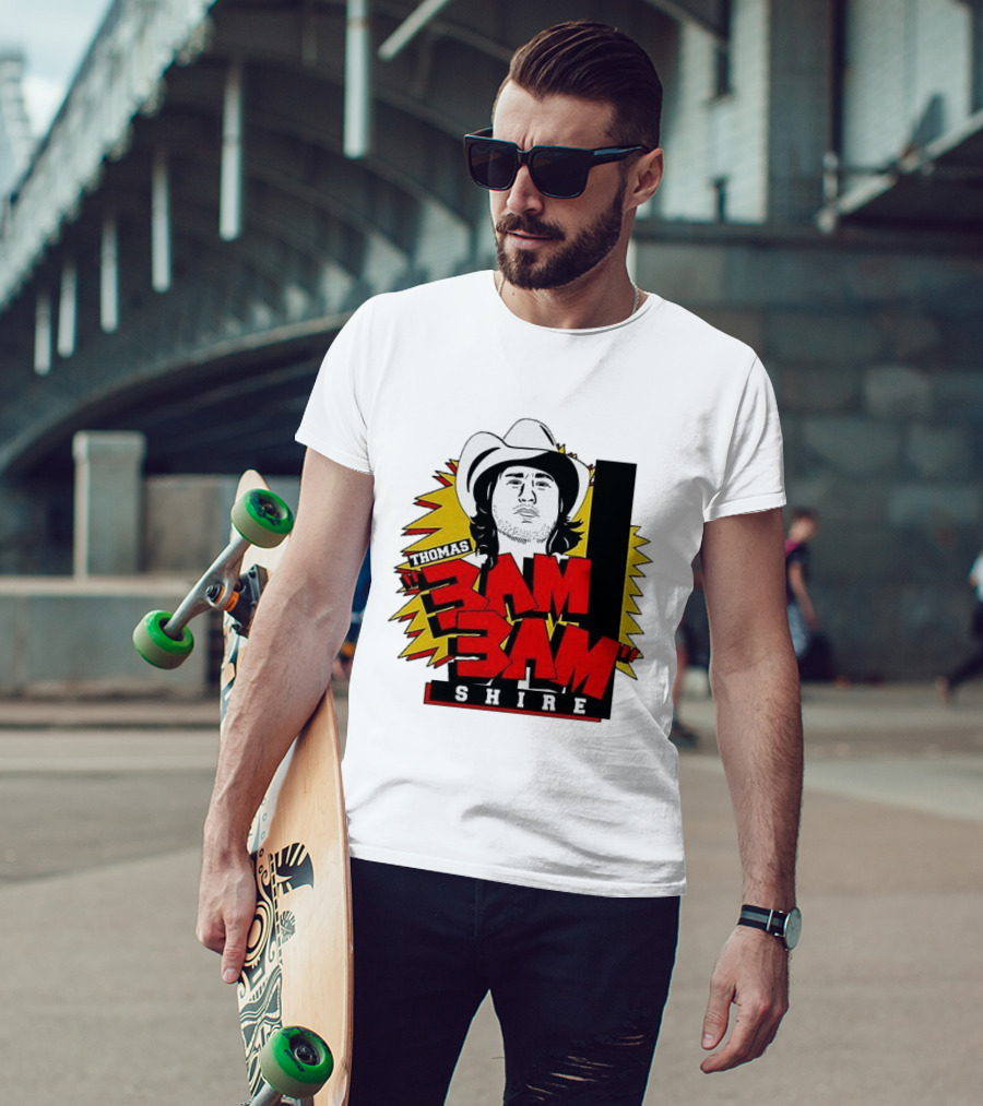 Thomas Shire 3AM 3AM Cowboy Hat Portrait Burst T-Shirt
