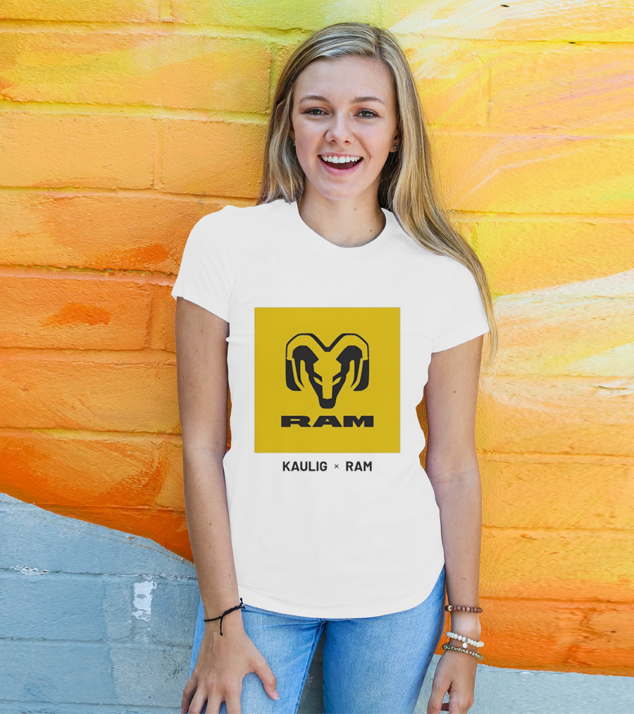 KAULIG X RAM Bold Yellow Icon Collaboration T-Shirt