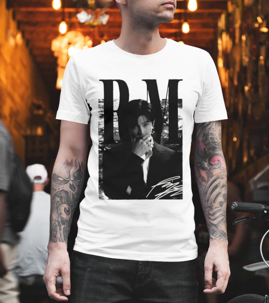 RM Namjoon BTS Arirang World Tour 2026 Signature Black And White T-Shirt