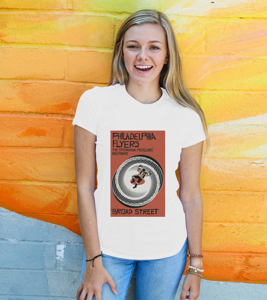 Philadelphia Flyers Broad Street Rivalry The Pittsburgh Penguins Nightmare T-Shirt