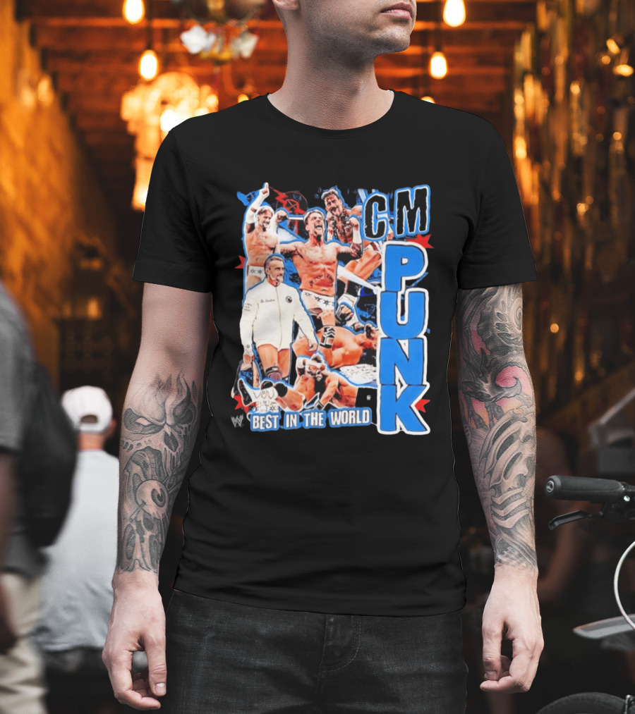 CM Punk Best In The World Pro Wrestling Collage CM Punk T-Shirt