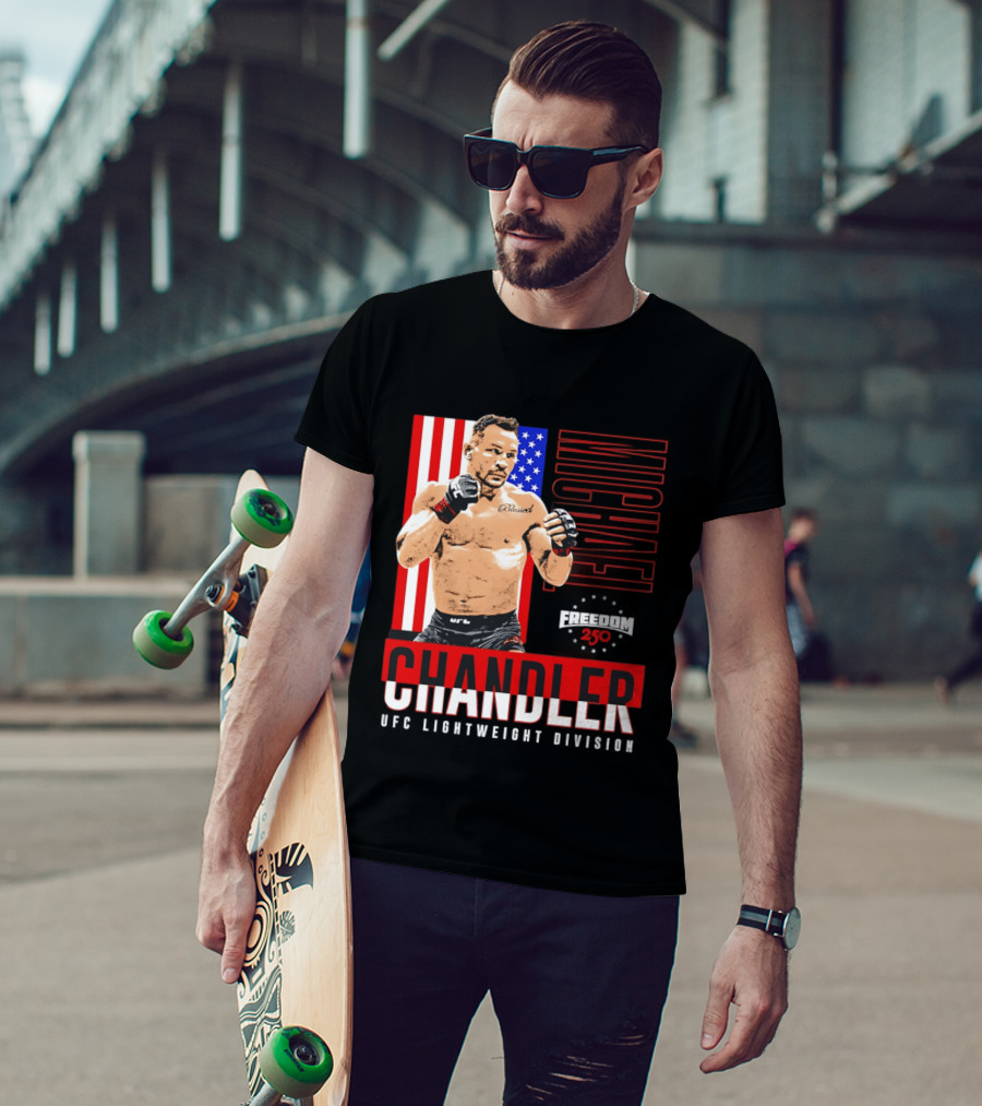Michael Chandler UFC 250 Blessed American Flag T-Shirt