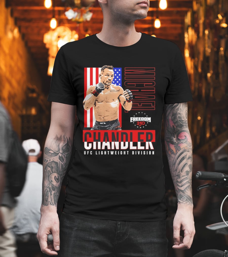 Michael Chandler UFC 250 Blessed American Flag T-Shirt