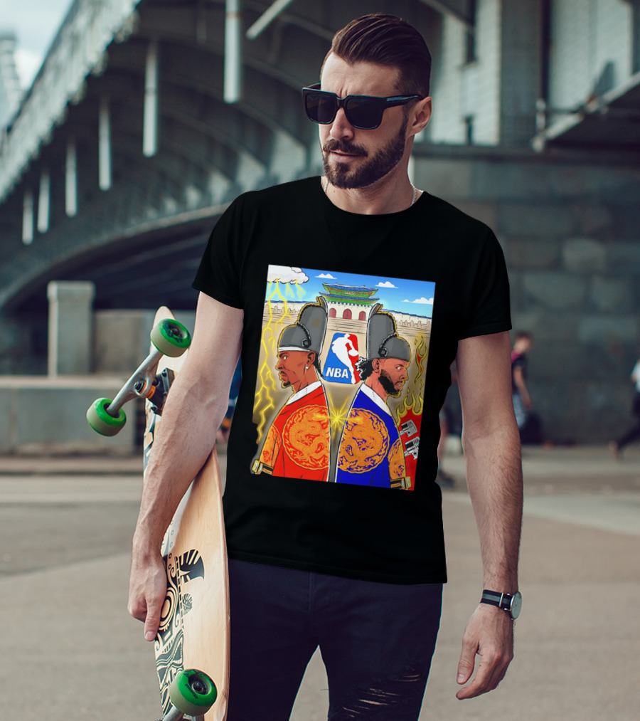 Shai Gilgeous Alexander Cade Cunningham 2026 NBA Korea Dragons Gyeongbokgung Palace T-Shirt