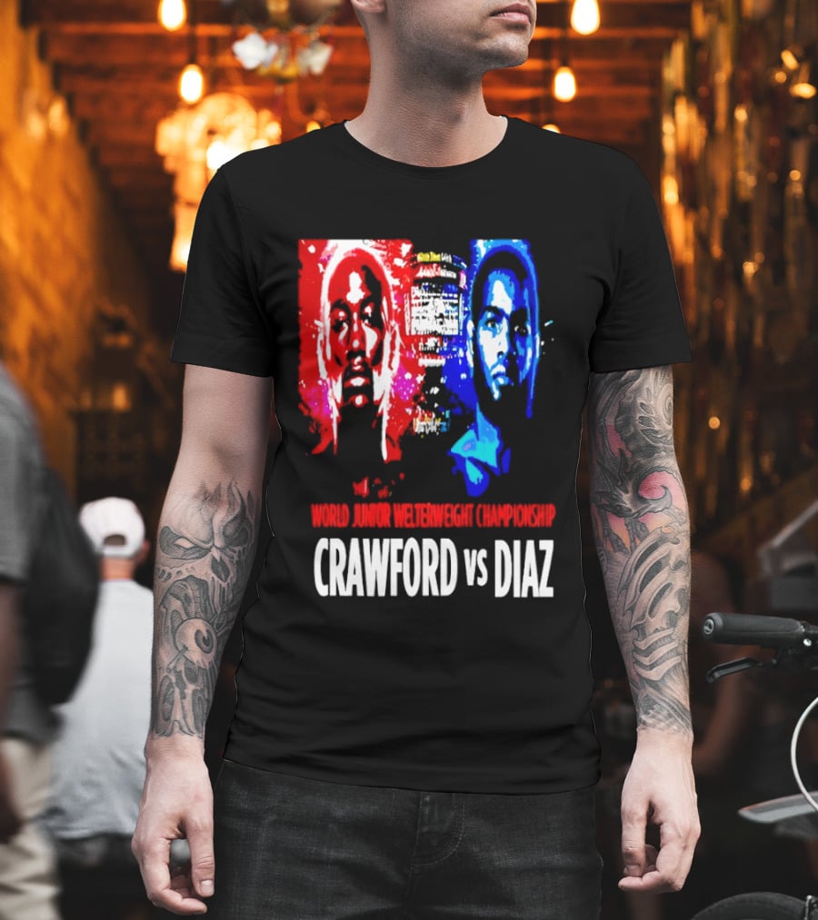 Crawford Vs Diaz World Junior Welterweight Championship Boxing T-Shirt