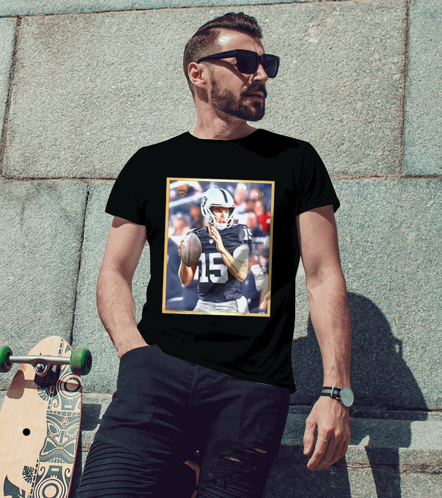 Fernando Mendoza 15 Las Vegas Raiders CFP Draft 2026 T-Shirt