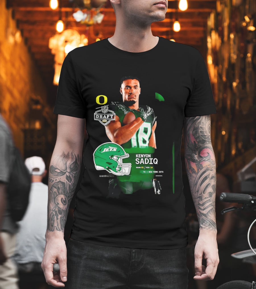 Kenyon Sadiq 2026 NFL Draft Round 1 Pick 16 New York Jets T-Shirt