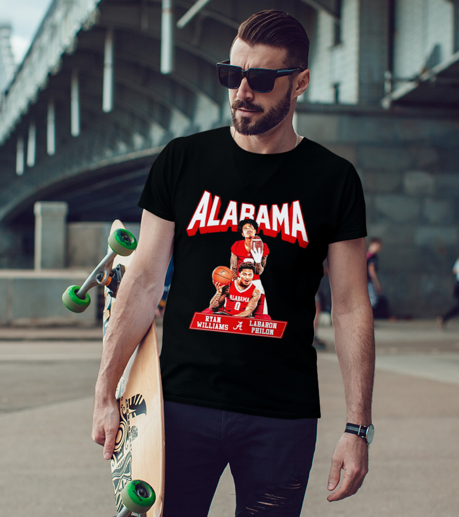 Alabama Crimson Tide Ryan Williams Labaron Philon Basketball Football T-Shirt