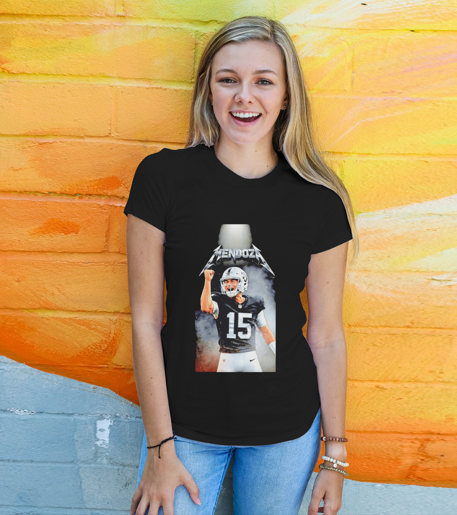Mendoza 15 Las Vegas Raiders Metal T-Shirt