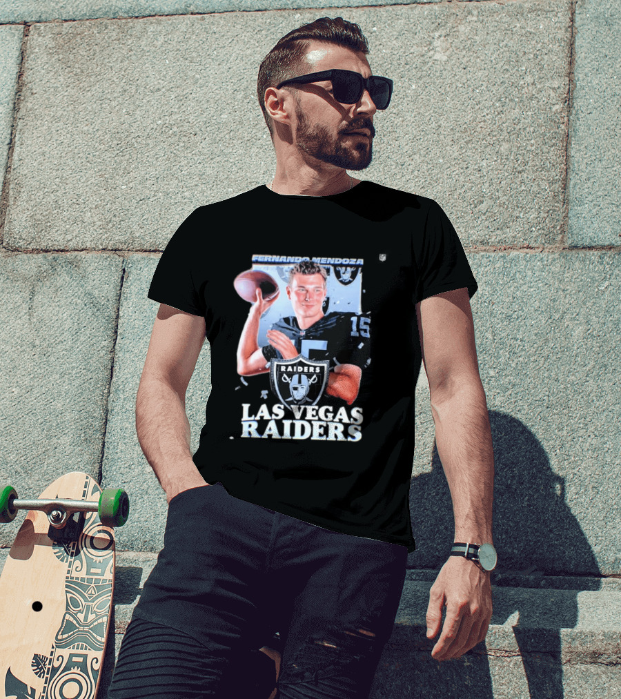 Fernando Mendoza Las Vegas Raiders Quarterback 2026 Mock Draft Prospect T-Shirt