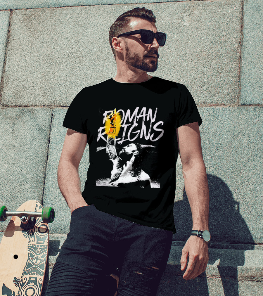 Roman Reigns WrestleMania 42 Champion 2026 Vegas Heavyweight T-Shirt
