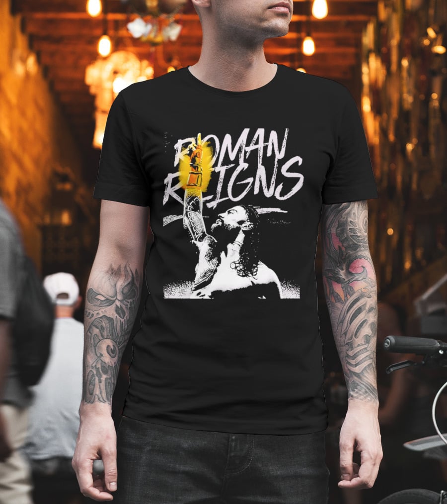 Roman Reigns WrestleMania 42 Champion 2026 Vegas Heavyweight T-Shirt