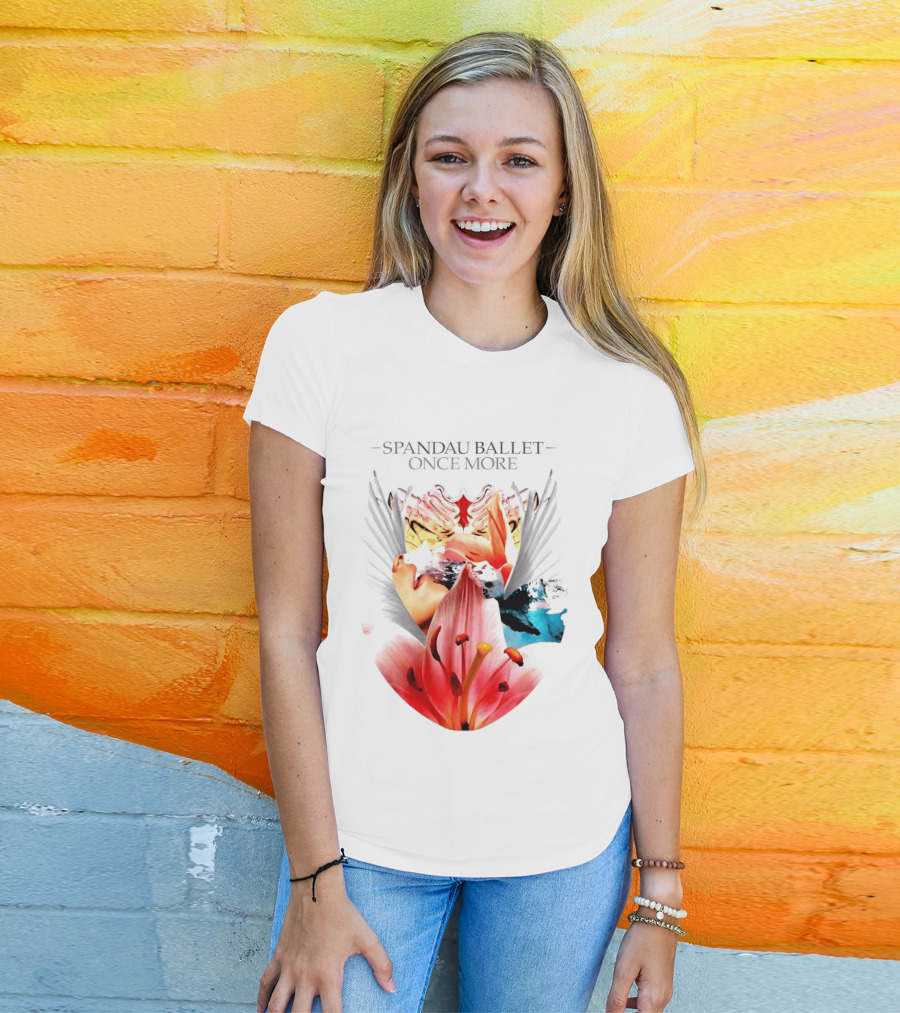 Spandau Ballet Once More Floral Abstract Wings T-Shirt