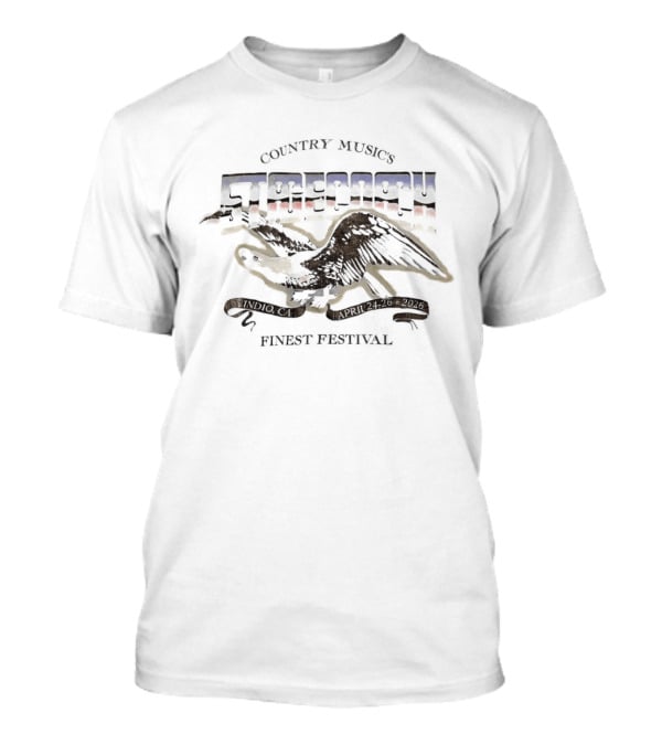 Country Music Stagecoach 2026 Festival X Daydreamer Indio California April 24 26 Desert Chrome Gold Eagle T-Shirt