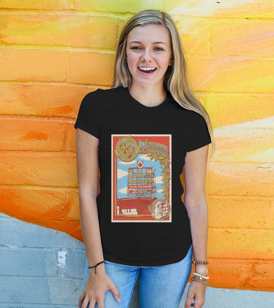 49 Winchester Cain's Ballroom Tulsa Oklahoma March 13 2026 T-Shirt