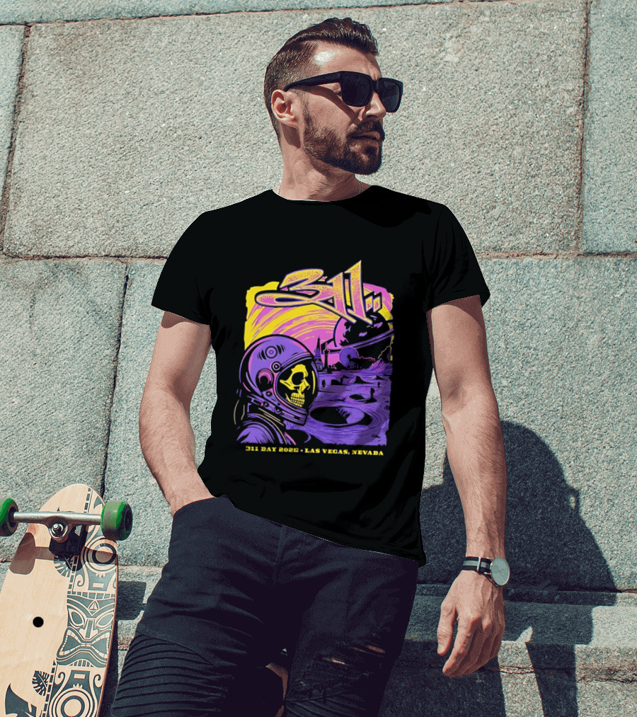 311 Astronaut Skull Event Las Vegas Nevada 2026 T-Shirt