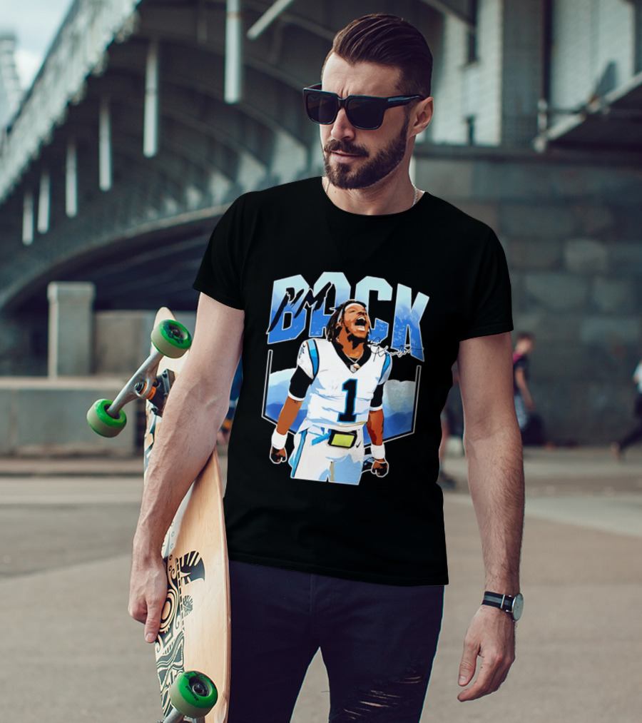 Carolina Panthers Cam Newton I'm Back Celebration Football T-Shirt