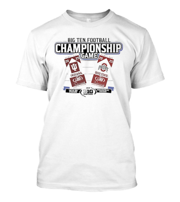 Big Ten 2025 Football Championship Game Indiana Vs Ohio State Tickets T-Shirt