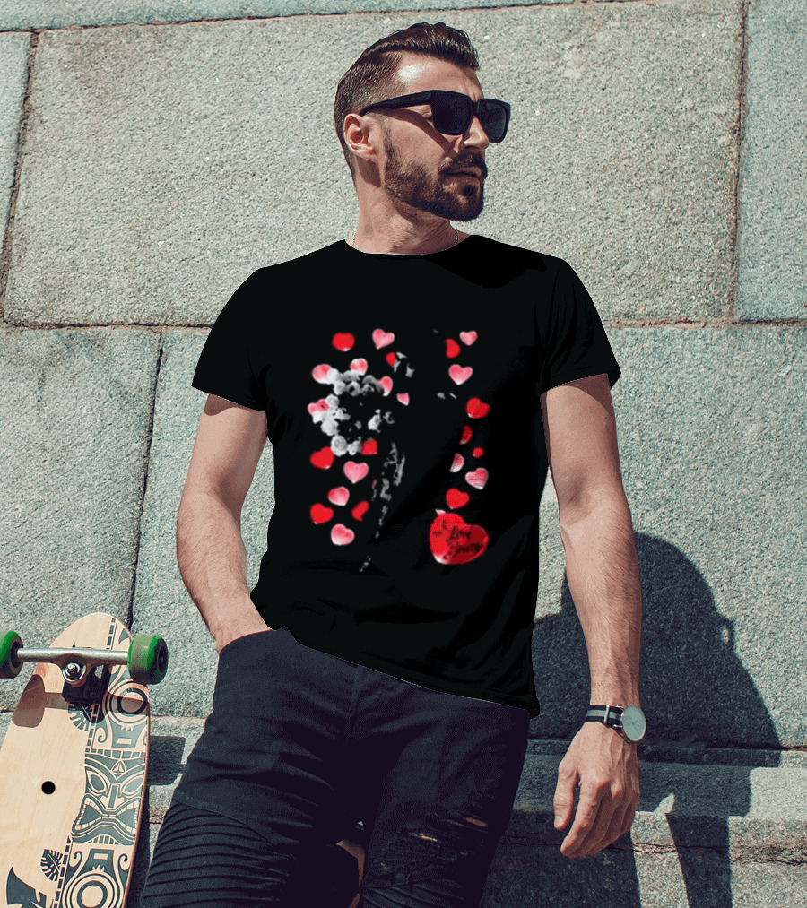 Chris Brown I Love Breezy Heart Petals T-Shirt