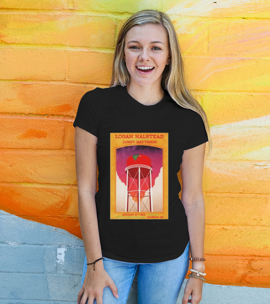 Logan Halstead Corey Matteson Rowdy's Smokehouse Jackson Ohio January 16 2026 T-Shirt