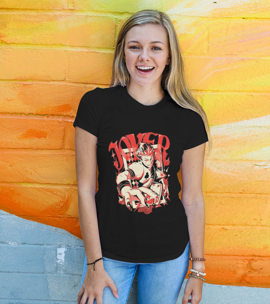 Joker Playing Cards Phantom 4 Hearts T-Shirt